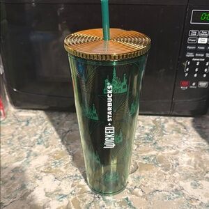 Starbucks Wicked Emerald and Gold Castle Tumbler